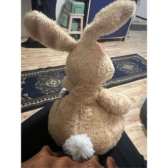 Vintage 17" Gund Just A Bunny Animated Singing Light Up Easter Rabbit "what a wo - Picture 11 of 11